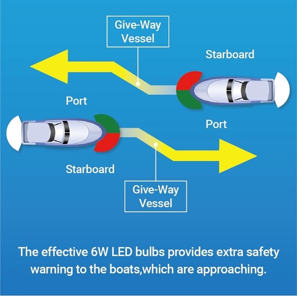 Obcursco Other Boat Navigation Light Marine Led Navigation Light